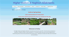 Desktop Screenshot of higherwaltonandhoghtonallotments.weebly.com