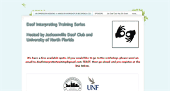 Desktop Screenshot of deafinterpretertraining.weebly.com