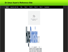 Tablet Screenshot of dr-azam.weebly.com