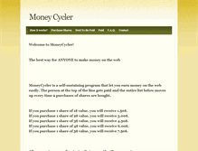 Tablet Screenshot of moneycycler.weebly.com