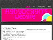 Tablet Screenshot of agbydesign.weebly.com