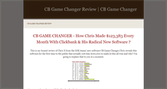 Desktop Screenshot of cbgamechanger.weebly.com