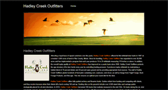 Desktop Screenshot of hadleycreekoutfitters.weebly.com