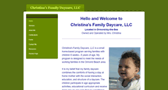 Desktop Screenshot of christinasfamilydaycare.weebly.com