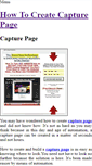 Mobile Screenshot of howtocreatecapturepage.weebly.com