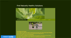 Desktop Screenshot of findnaturallyhealthysolutions.weebly.com