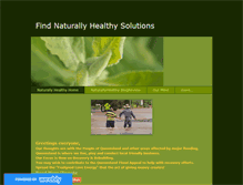 Tablet Screenshot of findnaturallyhealthysolutions.weebly.com