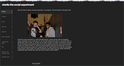 Desktop Screenshot of charliethesocialexperiment.weebly.com