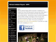 Tablet Screenshot of birnaminstituteplayers.weebly.com