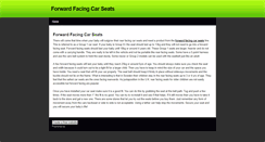 Desktop Screenshot of forwardfacingcarseats.weebly.com