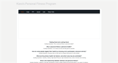 Desktop Screenshot of kiaraspersonalfitnessprogram.weebly.com