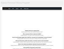 Tablet Screenshot of kiaraspersonalfitnessprogram.weebly.com