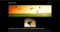 Desktop Screenshot of fauteuilrotin.weebly.com