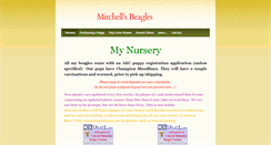 Desktop Screenshot of mitchellsbeagles.weebly.com