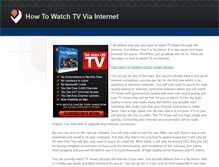 Tablet Screenshot of howtowatchtvviainternet.weebly.com