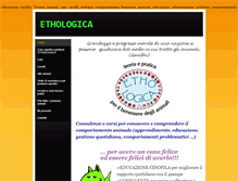 Tablet Screenshot of ethologica.weebly.com