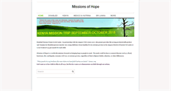 Desktop Screenshot of missionsofhope.weebly.com