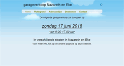 Desktop Screenshot of garageverkoopnazareth.weebly.com