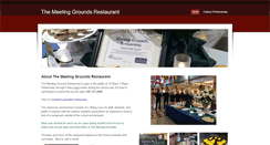 Desktop Screenshot of meetinggroundsrestaurant.weebly.com