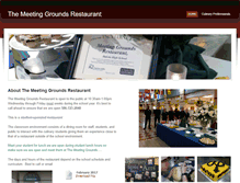 Tablet Screenshot of meetinggroundsrestaurant.weebly.com