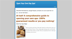 Desktop Screenshot of openyourownspa.weebly.com
