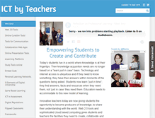 Tablet Screenshot of ictbyteachers.weebly.com