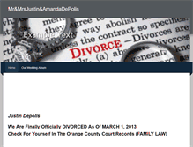 Tablet Screenshot of justinandamandadepolis.weebly.com