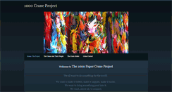 Desktop Screenshot of 1000craneproject.weebly.com