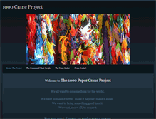 Tablet Screenshot of 1000craneproject.weebly.com