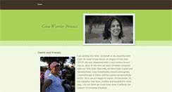 Desktop Screenshot of ginawarriorprincess.weebly.com