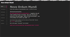 Desktop Screenshot of novoordummundi.weebly.com