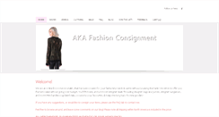 Desktop Screenshot of akafashionconsignment.weebly.com