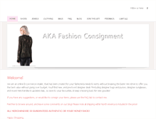 Tablet Screenshot of akafashionconsignment.weebly.com