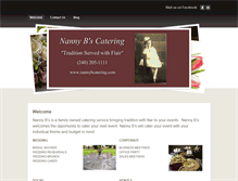 Tablet Screenshot of nannybcatering.weebly.com