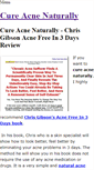 Mobile Screenshot of cure-acne-naturally.weebly.com