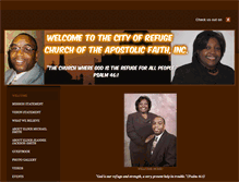 Tablet Screenshot of cityofrefuge205.weebly.com