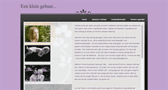 Desktop Screenshot of eenkleingebaar.weebly.com