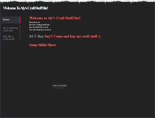Tablet Screenshot of alycraftstuffsite.weebly.com