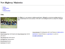 Tablet Screenshot of newhighway.weebly.com