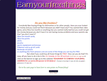 Tablet Screenshot of earnyourfreethings.weebly.com