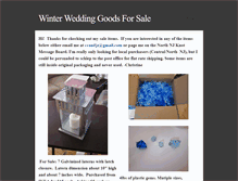 Tablet Screenshot of czweddingforsale.weebly.com