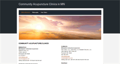 Desktop Screenshot of mnacupunctureclinics.weebly.com
