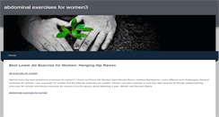 Desktop Screenshot of abdominalexercisesforwomen3.weebly.com