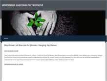 Tablet Screenshot of abdominalexercisesforwomen3.weebly.com