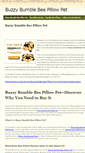 Mobile Screenshot of buzzybumblebeepillowpet.weebly.com