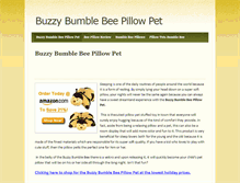 Tablet Screenshot of buzzybumblebeepillowpet.weebly.com