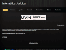 Tablet Screenshot of derechoinformatico.weebly.com