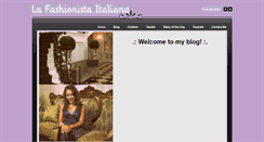 Desktop Screenshot of lafashionistaitaliana.weebly.com