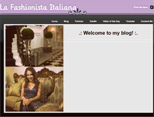 Tablet Screenshot of lafashionistaitaliana.weebly.com