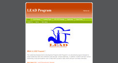 Desktop Screenshot of leadprogram.weebly.com